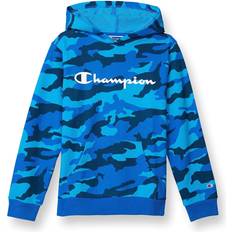 Champion Boys Hoodies Champion Boys' Hoodie, Script Logo Bozetto Blue Bozetto Blue