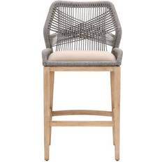 Furniture Collection 6808BS.PLA/LGRY/NG Rope Bar Stool