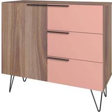 Multicolored Chest of Drawers Manhattan Comfort Beekman Brown/Pink Chest of Drawer