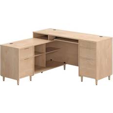 Maple l shaped desk Sauder Clifford Place Engineered Wood L-Shaped Writing Desk