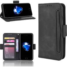 ExpressVaruhuset iPhone 8 Plus Lompakkokotelo PU-nahkainen 6-POCKET Winston V3 Black