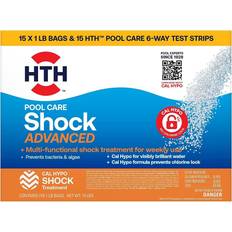 Swimming Pools & Accessories HTH pool shock 15 pack of 1 lb bags 15 test strips