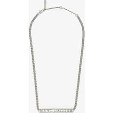 Marc Jacobs Womens Silver Logo-embellished Brass Pendant Necklace