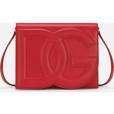 Rot Umhängetaschen Dolce & Gabbana Calfskin DG Logo crossbody bag red one size