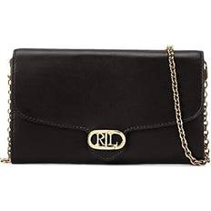 Lauren Ralph Lauren Handbags Lauren Ralph Lauren Leather Medium Adair Crossbody - Black