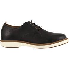 Junior Supacush Plain Toe Oxford Shoes - Black Smooth/White Sole