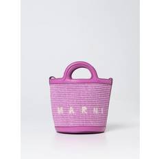 Marni Tasker Marni Uld Stilfuld Borsa Skuldertaske - Lilla