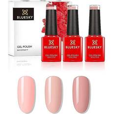 Nail Products Bluesky Gel Nail Polish Nudes, 3 Set Curing