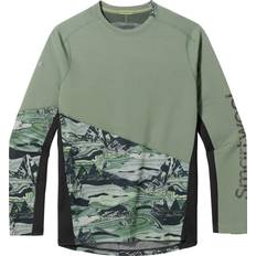 Smartwool Mountain Bike Long Sleeve Jersey Men's Sage Marble Giants Print