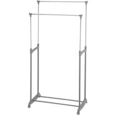 Stainless Steel Clothing Storage Our House Double Clothes Rail Wardrobe 77x160cm