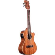 Ukuleles Kala Gloss Solid Mahogany Tenor Ukulele Cutaway Acoustic Electric Ukulele Natural