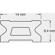 Blokke på tilbud Ronstan skødeskinne 14mm 2m serie 14