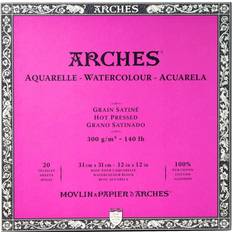 Arches Watercolor Block 12" x 12" Hot Press, 20 Sheets