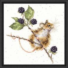 Bothy threads brambles wrendale cross stitch kit