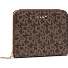 DKNY Bryant-Sm Zip Around Bi-Fold Wallet, Mocha/Caramel, Einheitsgröße