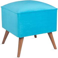 Türkis Fußhocker Atelier del Sofa Hocker Pouf Lillie Fußhocker