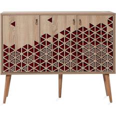 Røde Skjenker Vellavie Skänk Dekor Brun/Röd Sideboard