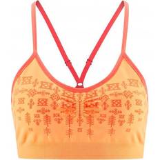 Orange BHs Red Chili Poca Seamless Bustier Sports Bra - Peach