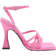 Rosa Sandaletten River Island Strappy Heeled Sandals - Pink