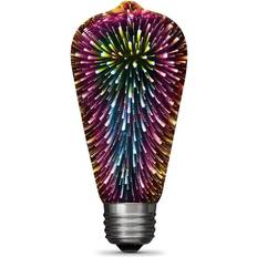 Light Bulbs Feit Electric Decorative 3D Fireworks LED Lamps 2W E26