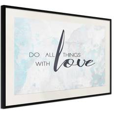 Artgeist Inramad Tavla With Love Poster