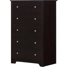 Black - White Chest of Drawers South Shore Vito Chest of Drawer 31.2x48.8"