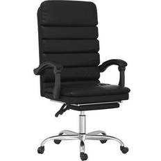 Leather Office Chairs vidaXL Massage Reclining Black