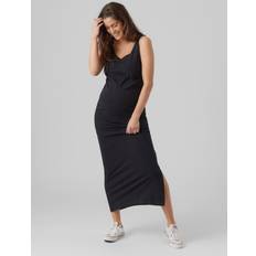Mamalicious Regular Fit U-hals Lang Kjole