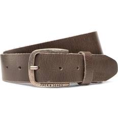 Jack & Jones Homme Ceintures Jack & Jones Jacpaul Leather Belt Noos Gris Anthracite Foncé Taille