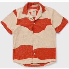 Oas Terry Cuba Short Sleeve Shirt Amber Dune Rot kurzarmhemd Grösse: