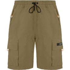 stretch waist beige mens reflective meru cargo shorts 211 06 05 0336