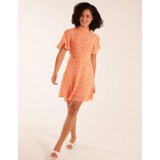 Blue Vanilla Fit & Flare Mini Dress CORAL