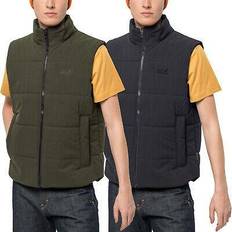 Jack Wolfskin mens white frost windproof water repellent bodywarmer gilet vest