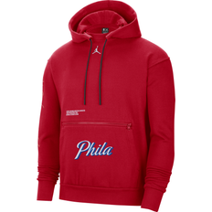 Sports Fan Apparel Jordan Men's Brand Red Philadelphia 76ers Courtside Statement Edition Pullover Hoodie