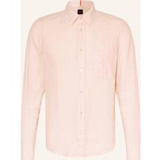 HUGO BOSS Pink Polo Shirts HUGO BOSS Relegant Shirt Pink