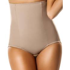 Nylon Girdles Leonisa High-Waisted Butt Lifting Girdle Beige