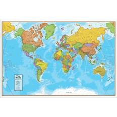 Wall Decor Waypoint Geographic Blue Ocean World Map Wall Decor