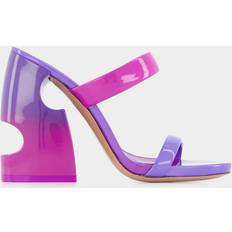 44 ½ Sandaler med hæl Off-White Shade Bulky Patent Lea Mule in Purple. 35, 38