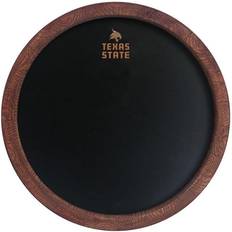 The Fan-Brand Texas State Bobcats 20.25'' Round Chalkboard Faux Barrel Top Sign