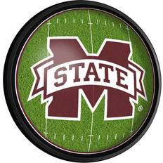 The Fan-Brand Mississippi State Bulldogs Football 18'' Round Slimline Illuminated Wall Sign