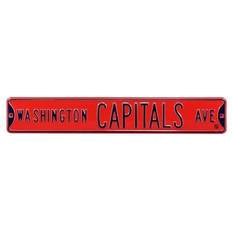 Authentic Street Signs Red Washington Capitals x