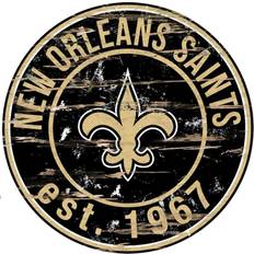 Fan Creations "New Orleans Saints 23.5" Distressed Round Sign"