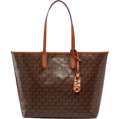 Fibbia Borse per la spesa Michael Kors Eliza Large East West Open Tote - Brown/Acorn