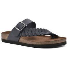 Sandals White Mountain Women's Happier Footbeds Sandals Navy, Leather Navy/Leather