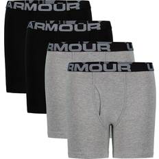 Under Armour Boy's Cotton Boxer Briefs 4-pack - Moderate Gray