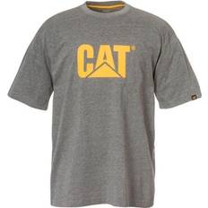 Cat Men's Trademark Logo T-shirt - Dark Heather Grey