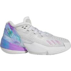 Basketball Shoes adidas Kid's D.O.N. Issue #4 Basketball Shoes - Cloud White/Bliss Lilac/Almost Blue