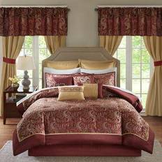 Red Bed Linen Madison Park Essentials Cadence Bed Linen Red (102x90)