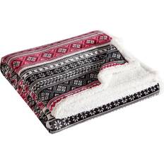 Twin Blankets Eddie Bauer Classic Fair Isle Blankets Red (228.6x152.4)