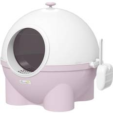 Pawhut Large Cat Litter Box with Scoop, Front Entrance